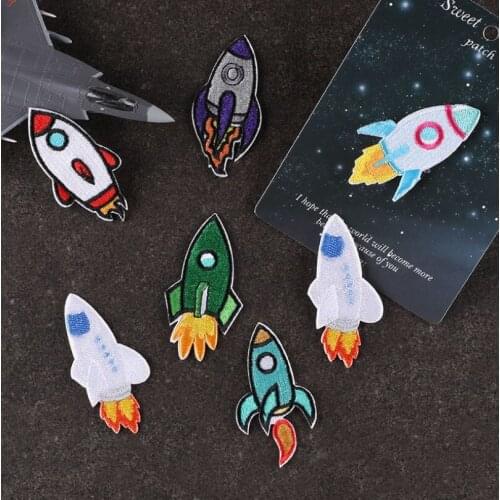 Stick Iron Sew On 10 Pcs Plane Embroidered Patches Jeans Coat Tshirt Bag Shoe Hat Decor Repair Motif Emblem Diy Accessory