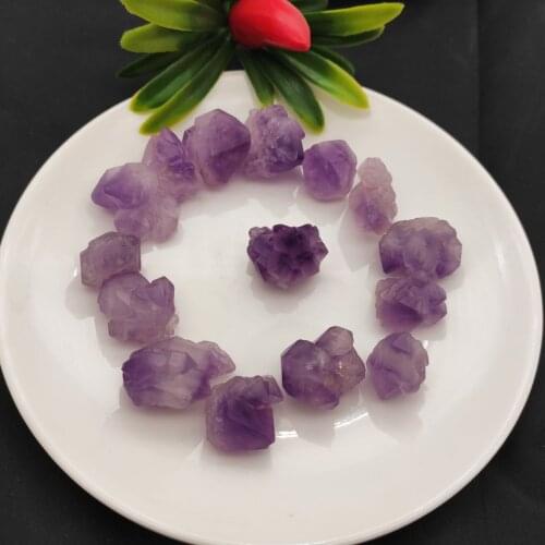 100/300/500g Natural Tiny Purple Teeth Amethyst Quartz Crystal Cluster Points , Rough Stone,Crystal Seeds