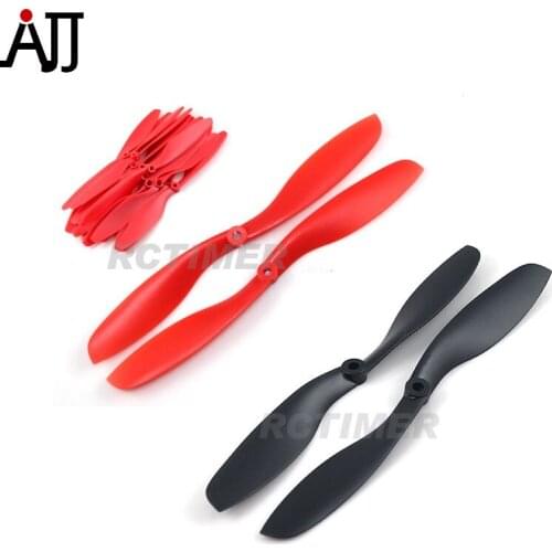 12Pairs RCTIMER 8x4.5'' 8045 Propeller CW CCW Counter Rotating Props EPP8045 Black Red Orange for FPV Multi-Rotor QuadCopter