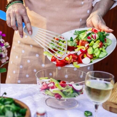 2Pieces Slotted Fish Spatulas Stainless Steel Slotted Turner Spatulas Fish Slice