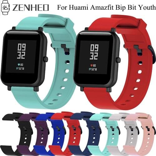 20mm Bracelet Watchband For Huami Bip BIT PACE Lite Youth Replacement Silicone Band Strap For Samsung Galaxy Watch Active