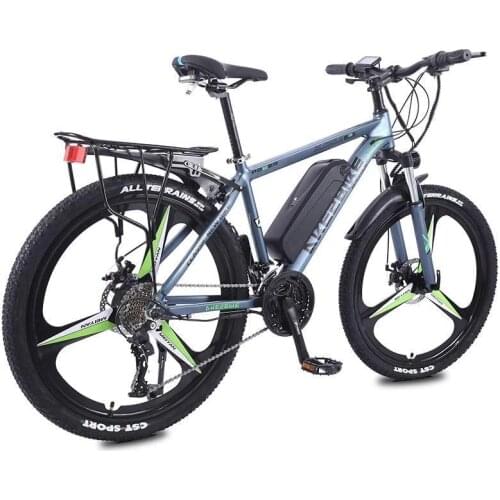 26 Inch Adult Electric Bicycle 2 Wheels Electric Bicycles 27-Speed Microshift Electric Mountain Bike 36V 350W Removable Battery