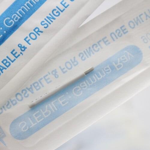 50 pcs 21 Round Needles Microblading Semi Permanent Makeup Eyebrow Tattoo Needles For 3D Eyebrow Shading Tattoo