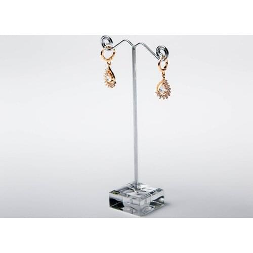 Factorysale Black Clear Acrylic Stud Earring Display Rack Stand Organizer Bouches Ornament Holder Hook Hanger CounterJewelryCase