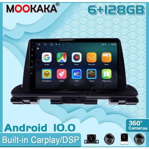 6+128GB Android 10.0 For Kia Cerato 2018-2020 Surround View Camera Car Multimedia Player Stereo Radio GPS Navigtion Recorder