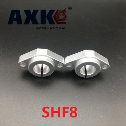 Axk 10 Pcs Shf8 8mm Horizontal Linear Shaft Support 8mm Linear Shaft Support Xyz Table Cnc Shf Series