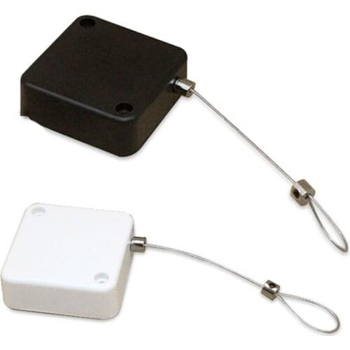 Black/white Automatic Door Closer Punch-free Automatically Sensor Close All Doors Square Retractable Cable Box Anti-theft Buckle