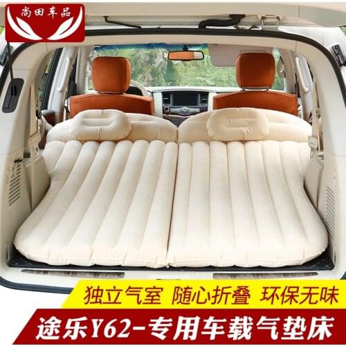 Car Travel Bed For Nissan Patrol Y62 2012-2021 Car Airbed Travel Bed Back Seat Sleeping Mat Mattress Refit