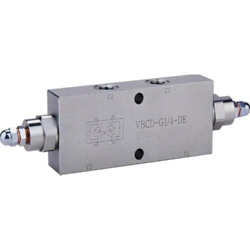 Bidirectional Balance Valve VBCD-G3/8-DE-FL two-way Safety Valve for On-board Crane and Hydraulic Lock for Sanitation Vehicle