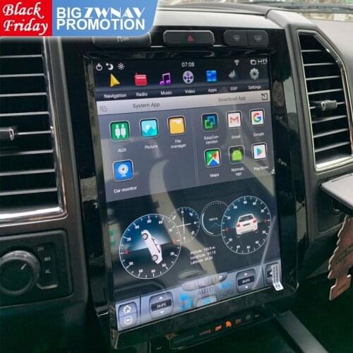 Tesla Screen Android Navigation For 2015 2016 2017 2018 2019 Ford F150 Multimedia GPS Head Unit Auto Audio Stereo Radio Receiver