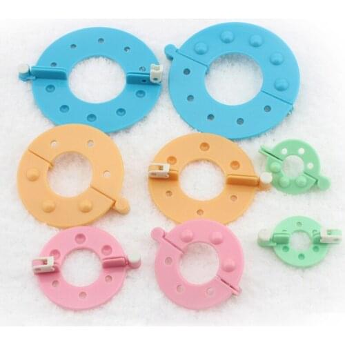 Round Pompoms Woolen Ball Maker 4 Sizes Sewing Tools Weaving Tool Pompon Knitting Machine DIY 4 Colors Knitting Tools