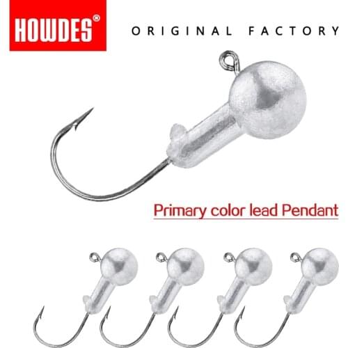 5pcs/lot Head jigs hook 3.5g/7g/10g All size Round Ball Jig Head Hook Weedless Long Shank Secondary hooks For Soft Worm Fishing