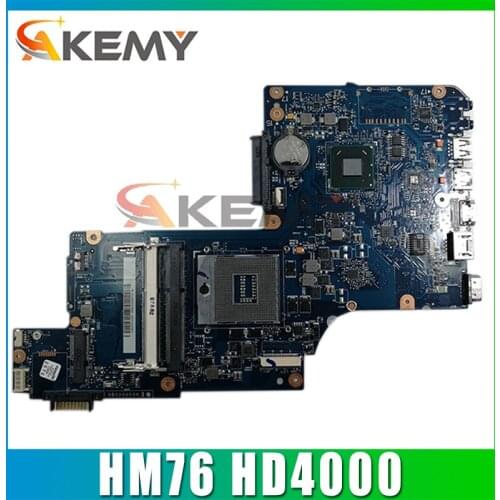 AKEMY H000043480 For toshiba satellite L870 C870 L875 laptop motherboard 17.3 inch HM76 HD4000 Graphics