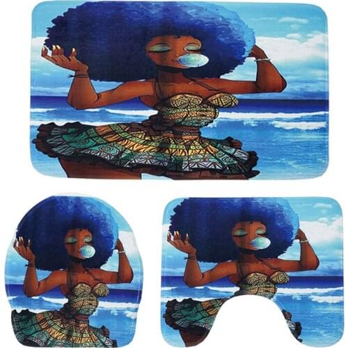 Personalized Female Bathroom Mat Set Of 3 Piece Floor Mat Door Mat Carpet Shower Bathroom Mat Set