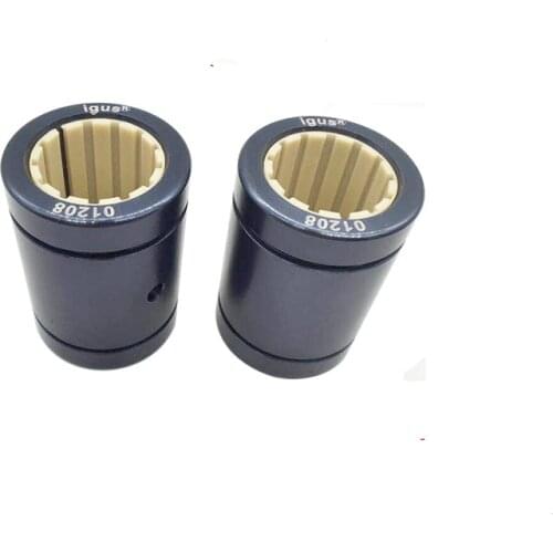 Free shipping 2pcs 3D Printer Solid Plasticr Bearing 10/12/16/20/25/30/35/40mm linear bearing for linear shaft liner guide rail