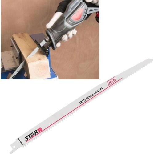 High Carbon Steel /Bi-Metal S1411DF 300mm 12" Reciprocating Saw Blade Effective Flexible For Cutting Wood Woodworking