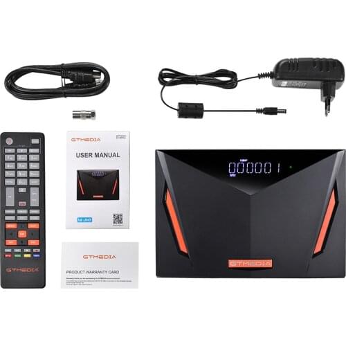 GTmedia V8 UHD DVB S2 satellite receiver Built-in wifi support T2-MI H.265 DVB-S/S2/S2X T/T2/Cable/ATSC-C/ISDBT better V8 POR2