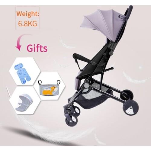 High landscape ultra-light baby stroller can sit reclining shock-proof cart with high-view folding stroller multi-color optional