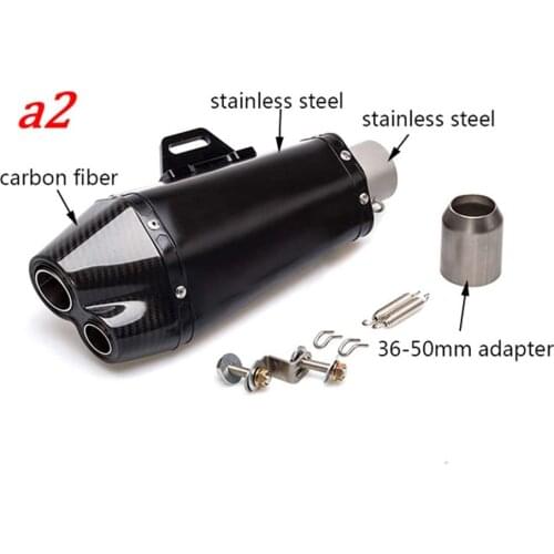 38~51mm Universal Leo Vinc Carbon fiber Motorcycle Exhaust Muffler Modified Escape For FZ1N FZ8N FZ8 MT-09 MT-07 BN600 TMAX530