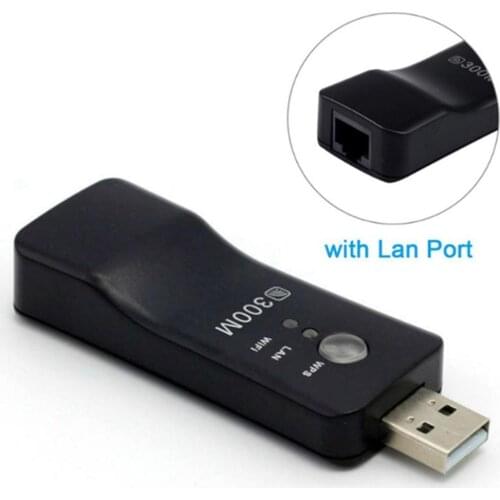 USB Wireless LAN Adapter WiFi Dongle For Smart TV wireless wireless-N WPS 300Mbps repeater T8N1