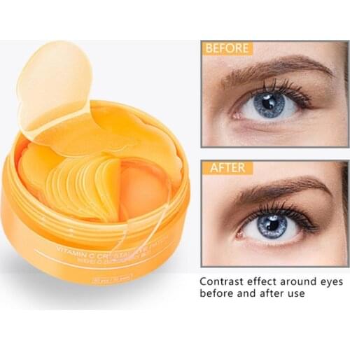 30Pairs/Set Moisturizing Eye Patch Smoothing Skin Ultra Thin Vitamin C Collagen Repair Eye Dark Circles Patches for Female
