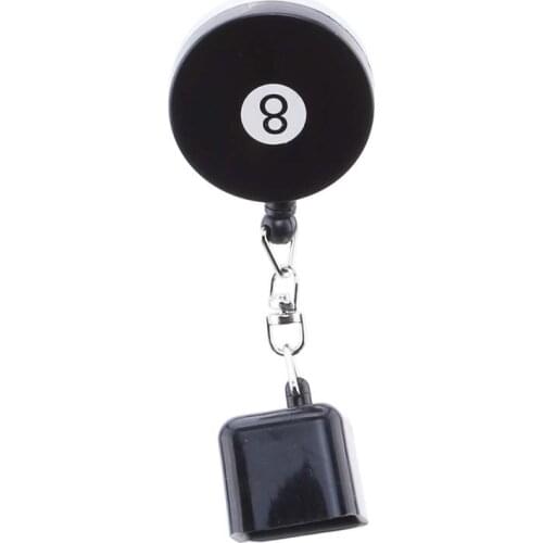 Retractable Billiards Snooker Pool Cue Chalk Holder Retractable Drawing Belt Clip Billiards Chalk Holder Fits Standard Size