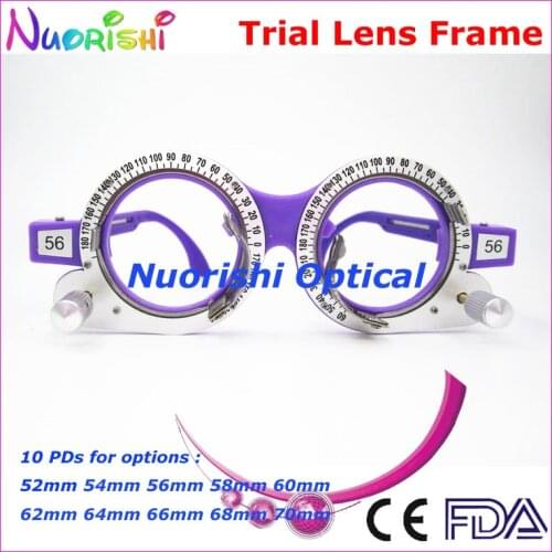 XD05 Retail Colorful Fixed PD Distance Optometry Trial Lens Frame 10 Different Colors For Option Free Shipping
