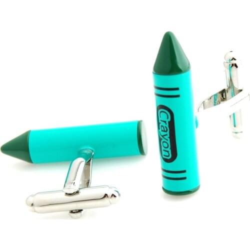 YH-1861 New Novelty Crayon Cufflinks,8 Colors Available- Factory Direct Wholesale