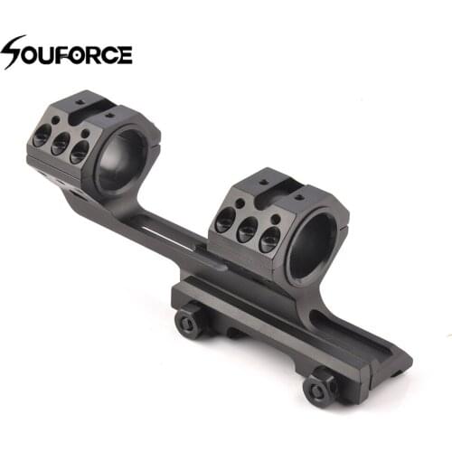 1" to 30mm Scope Ring Mount 20mm Picatinny Rail + Extend Rail Base for Tactical Hunting
