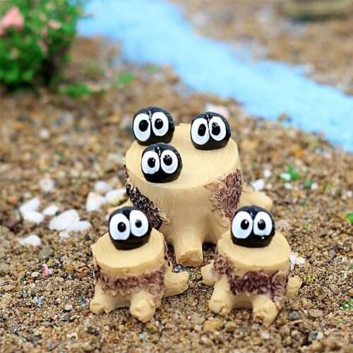 10Pcs Moss Micro Landscape Decoration Crafts Black Coal Briquettes Diy Miniatures Models Ornaments Home Decor Miniature Garden