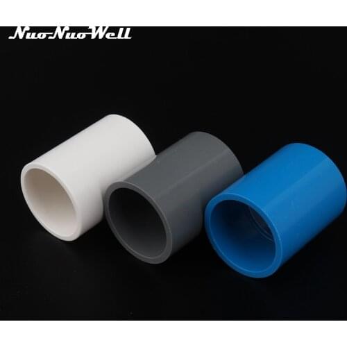 2pcs PVC 32mm Straight Connector Water Pipe Coupling PVC Pipe Fittings Garden Irrigation System 1" Water Pipe Joints