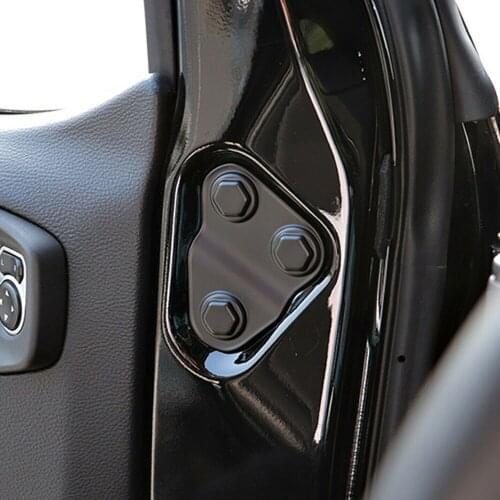 2Pcs Front Door Screw Protection Cover Trim Screw Decor Sticker Accessory For Wrangler JL JT 2018 2019 2020 2021 2022