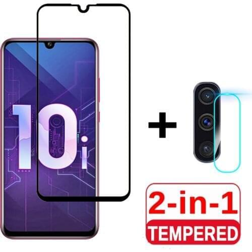 2-in-1 Tempered Glass For Huawei Honor 10i Screen Protector & Camera Soft Tempered Glass For Honor 10i HRY LX1T Protective Film