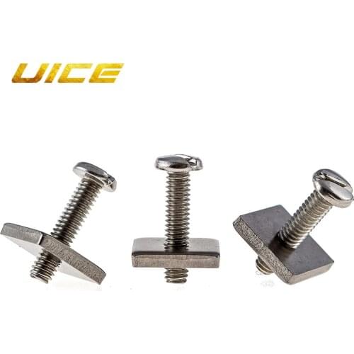 3 Pcs/pack Stainless Steel Longboard Fin Screw & Plate
