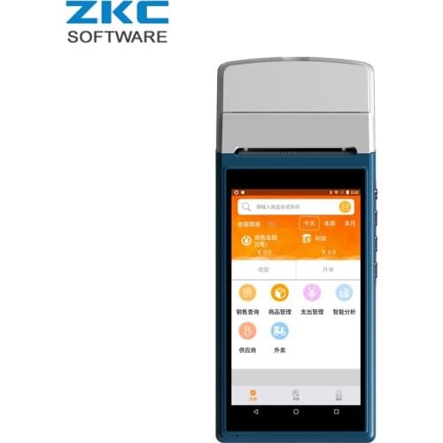 3G WiFi Android Touch Screen Handheld Mobile POS Payment Terminal with NFC RFID Smart Card Reader ZKC5501