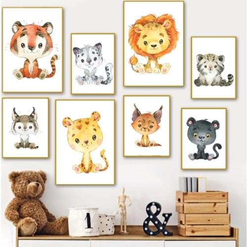 DIY Diamond Painting Cartoon Animal Zebra Giraffe Lion Elephant Diamond Embroidery Children Room Wall Art Home Decoration Gift