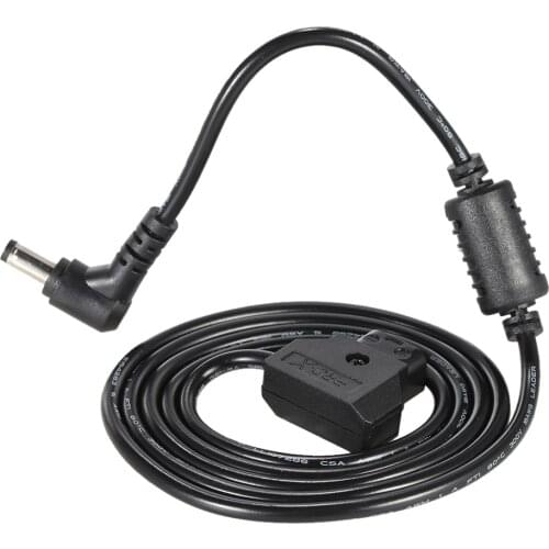 Andoer D-Tap 2 Pin Male Connector to DC 5.5 * 2.5mm Plug Power Cord Cable for BMCC BMPC DSLR Rig Power Supply 113cm in Length