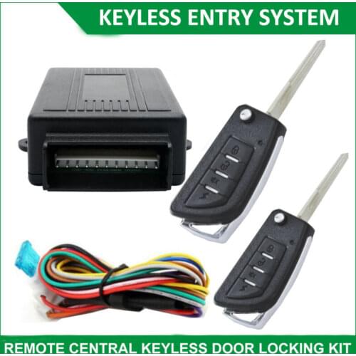 Car Remote Central Door Lock System With Remote Key Control Camper Alarm Systems Central Locking Kit Anti Theft Auto Goods