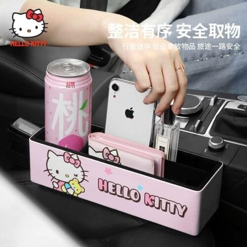Hello Kitty Car Seat Gap Car Storage Box Creative Cartoon Side Car Inner Seam Storage Box
