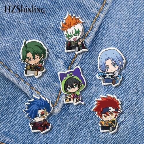 2021 New Anime SK8 The Infinity Acrylic Lapel Pin Miya Reki Epoxy Butterfly Clasp Pin Handmade Butterfly Brooch