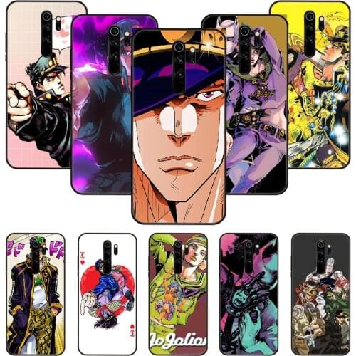 Phone Case For Xiaomi Redmi Note 8 8T 7 7A 9 9S 8A 4 5 Pro Black Cover Waterproof Luxury Prime Anime Jojos Bizarre Adventure