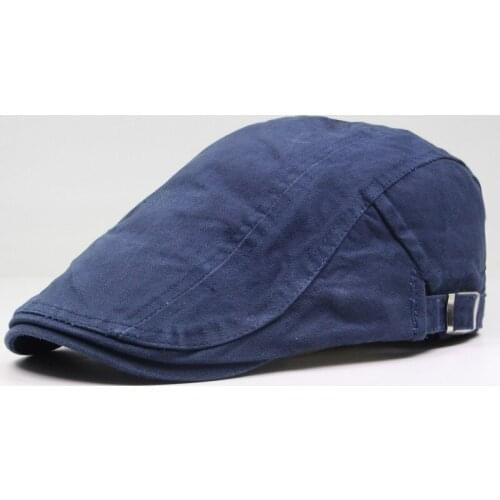 Newsboy Hat Men Beret Cap Flat Visors Summer Spring Golf Driving Cotton Breathable Accessory
