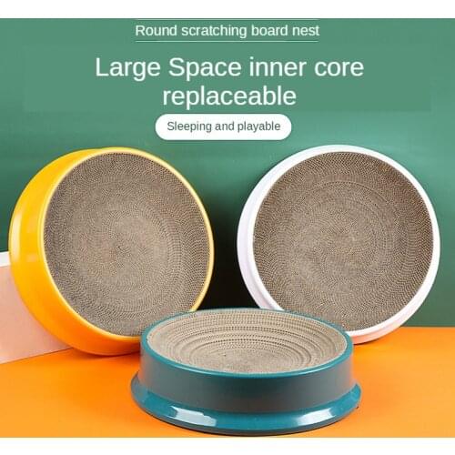 Cat Litter Box Toys Cat Scratching Board Claw Grinder Corrugated Paper Cat Supplies Wear-resistant Scratcher