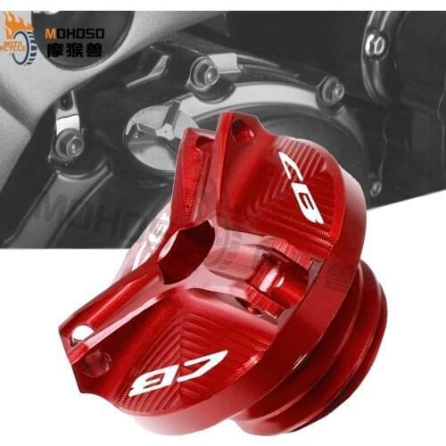CB Oil Filler Cap Plug Cover For Honda CB1000R NERSPORTCAFE CBR1000RR FIREBLADE/SP CBR1100XX BLACKBIRD CBR600 CBR900 CBR900RR