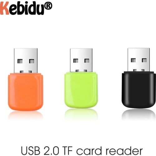Mini USB Adapter High Speed USB 2.0 Card Read For Micro SD Flash TF Memory Card Reader MicroSD Transflash To Adapter Colorful