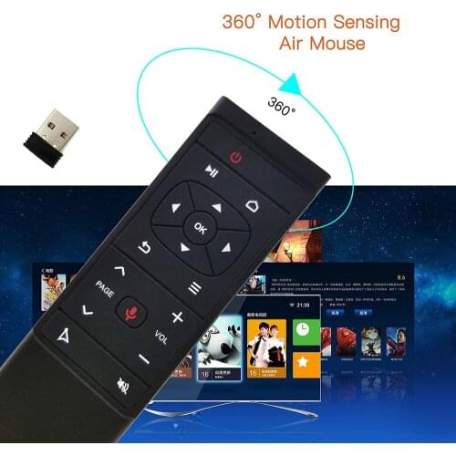 MT12 2.4G Voice Control Wireless Fly Air Mouse 6-Axis Gyro Smart Remote Control For X96 TX3 Mini H96 MAX Android TV Box Vs G10S