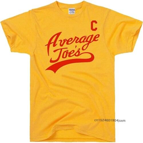 Plus Size Male Clothes 100% Cotton T-shirts Mens Average Joes Movie Dodgeball Costume T Shirt