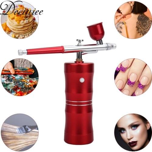 Airbrush Set Portable Mini Airbrush Water Oxygen Facial Machine Airbrush Gun Kit for Makeup Painting Handheld Airbrush Decorate