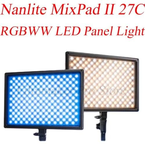 Nanlite Nanguang MixPad II 27C RGBWW LED Panel Light Photography Led Lamp RGB Video Studio Shooting Light Panel
