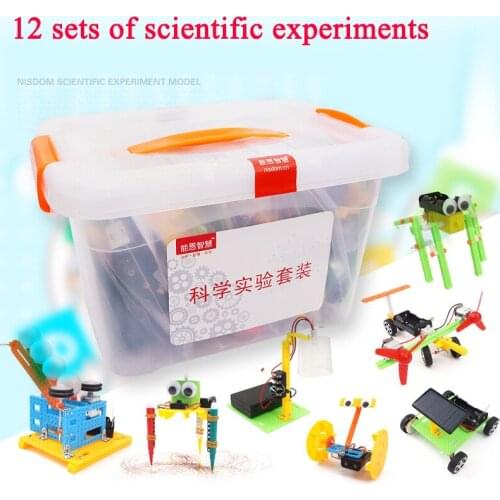 Science and Technology Production DIY Science Experiment Set Pupils Puzzle Assembling Building Block Toys STEM Education Toys